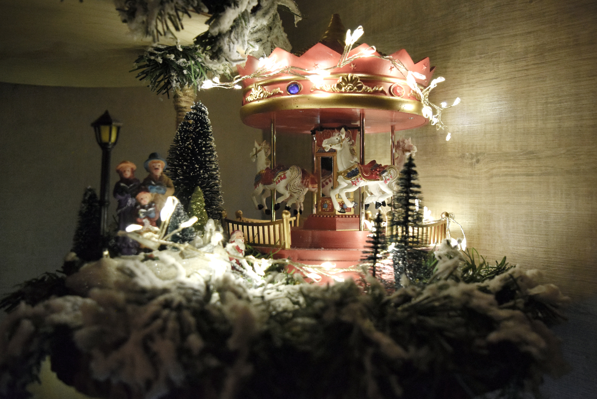 etagere de rodins de Noël