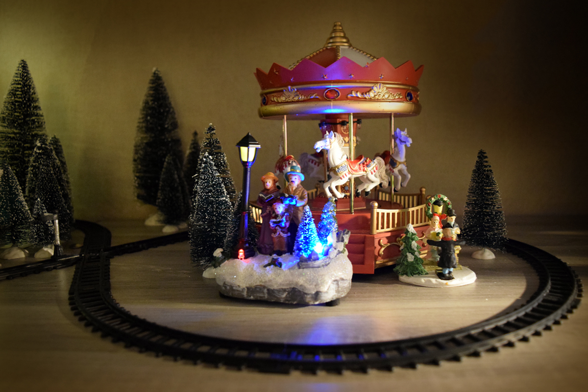 Village miniature de Noël 