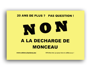 Tract contre la décharge émis par l'Adem - © Tous droits réservés